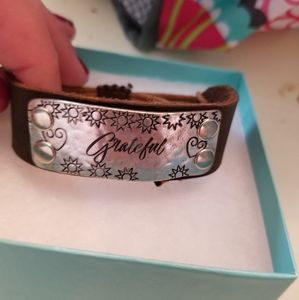 NIB Jbloom leather bracelet